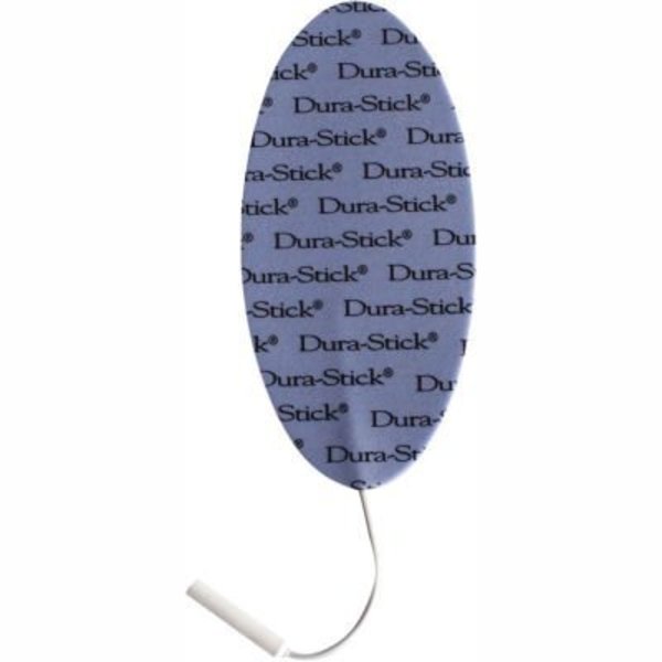 Fabrication Enterprises Dura-Stick® Plus Electrodes, 1.5" x 2.5", Oval, 40/Case 04-2159-10